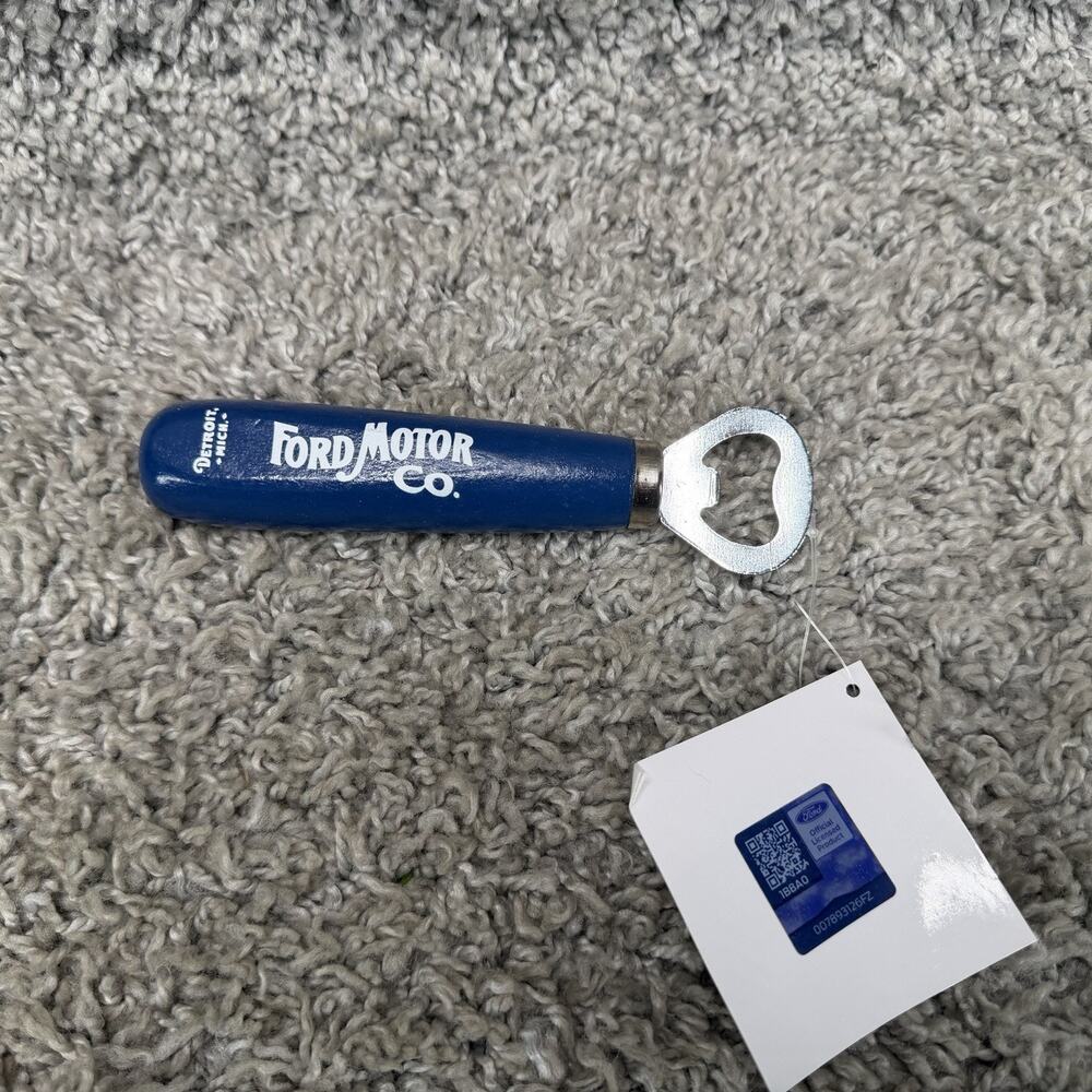 Ford Motor Co Bottle Opener Detroit Michigan Blue Collect Parties Gifts New